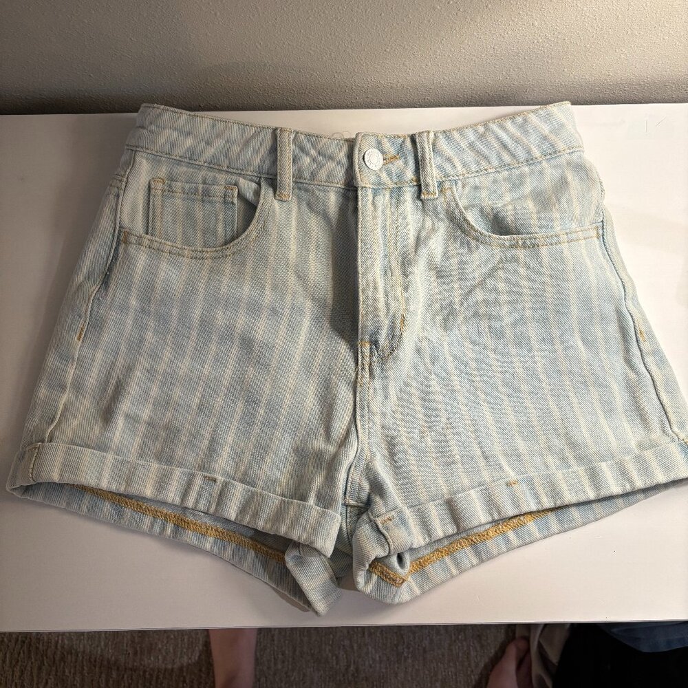 PacSun Pinstripe Mom Short